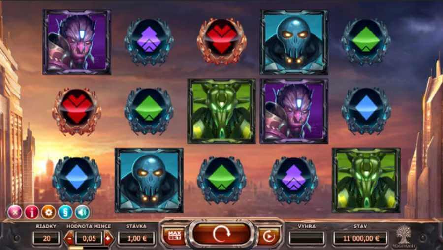 Super Heroes Slot View