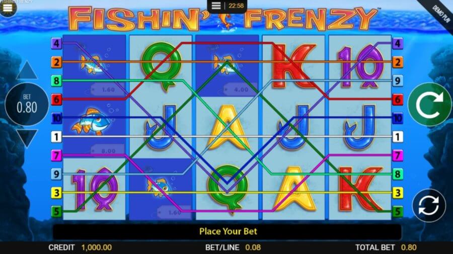 Fishin' Frenzy Slot View