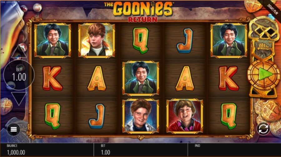 The Goonies Return Slot View